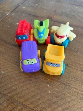 Bessome Soft Rubber Toy Figure Cars as is